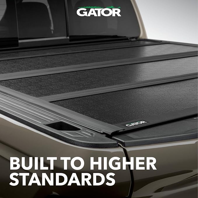 Gator FX Hard Quad-Fold Truck Bed Tonneau Cover | 8828409T | Fits 2007 - 2021 Toyota Tundra w/ track system, will not work with Trail Edition models 5' 7" Bed (66.7")