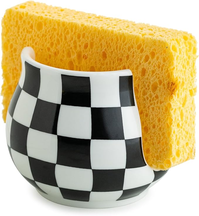 Zoeeker Checkered Sponge Holder