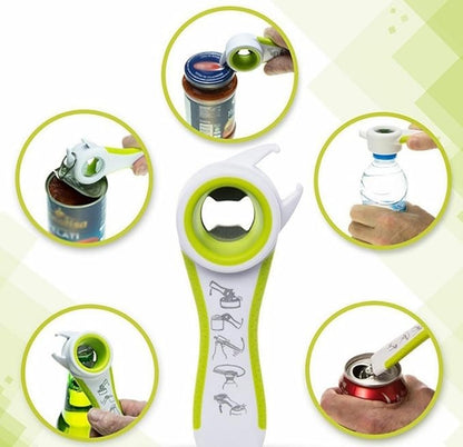 5 In 1 Multi Function Stainless Steel Plastic Can Jar Bottle Open Tighten