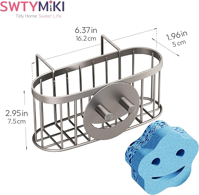 SWTYMIKI Sponge Holder for Kitchen Sink