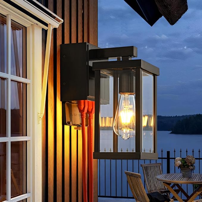 JOKAONOTL Dusk to Dawn Porch Lights
