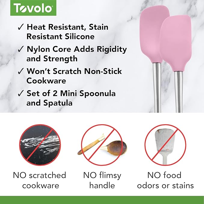 Tovolo Flex Core Silicone Spatula Spoonula Set of 2