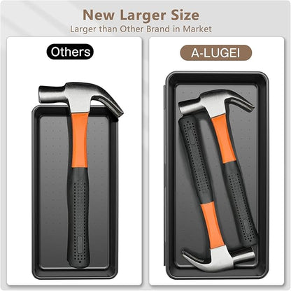 A-LuGei【 & 5 Size Tool Box Organizer Tray Divider Set, 【Black】