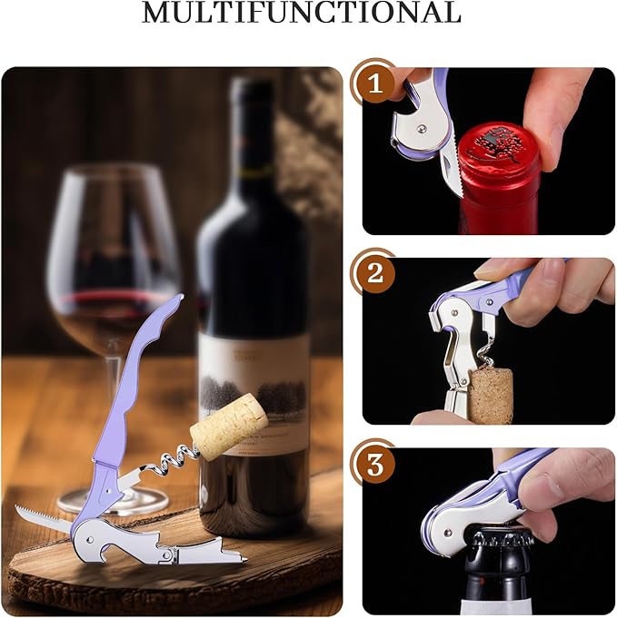 HYZ 2-Pack Wine Opener Waiter Corkscrew, Professional Wine Key