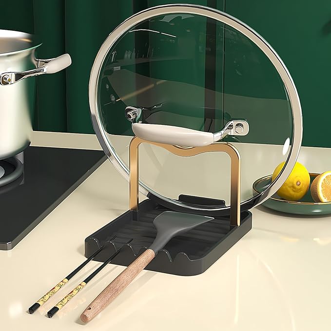 Stainless Steel Pot Lid Holder-Kitchen Organizer & Utensil Storage Rack