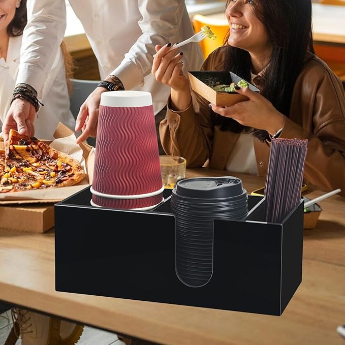 Coffee Bar Accessories and Organizer, Disposable Cup Holder