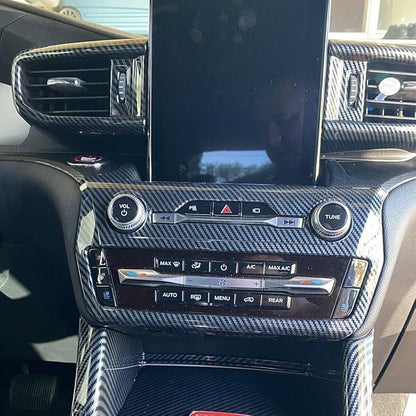 ruihe Carbon Fiber Color Center Dash Radio Audio Control Panel Automatic