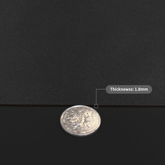 Top of Dresser Protector - 22x72 Inch Waterproof Easy to Clean Can Conceal Flaws Protector The Table Top from Scratches Used for Coffee Table Dresser(Black+Black 22x72)