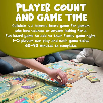 Cellulose: A Plant Cell Biology Game | Mensa Recommended Strategic & Entertaining Game to Learn Photosynthesis, DNA & Biochemistry | Educational STEM Board Game for Families, Students & Teachers