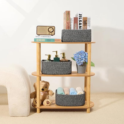 MiniArk Small Storage Baskets for Organizing | Closet Organizer Bins | Shelf