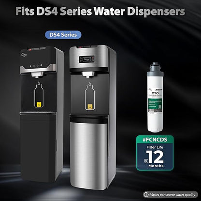 iSpring FCNCDS SGS-Tested Chloramine Removal CTO Carbon Block Replacement Water