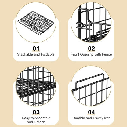 4-Tier Stackable Closet Organizers and Storage Basket
