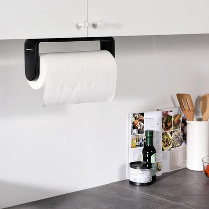 simpletome Paper Towel Holder ONE Hand Tear Adaptive Tension Arm Adjustable