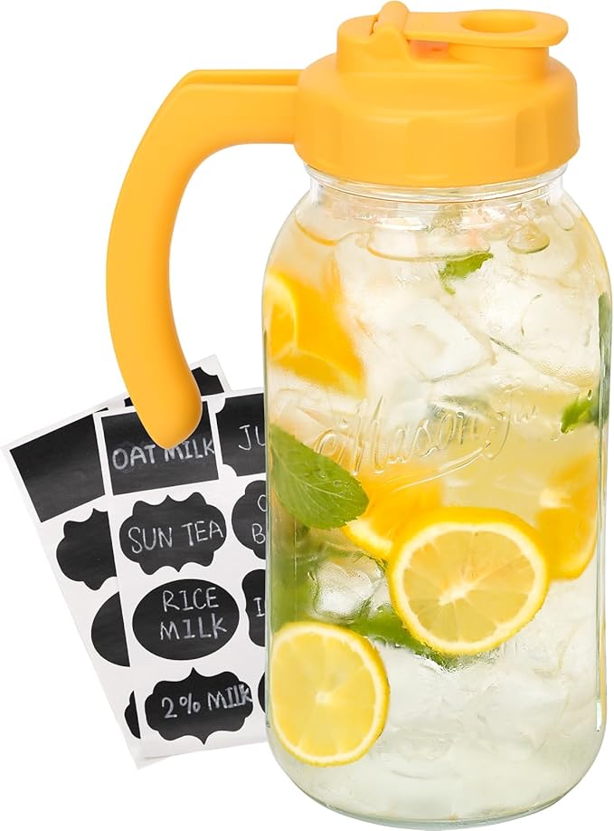 Soligt Glass Mason Jar Pitcher