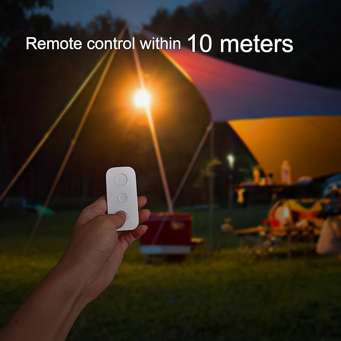 Portable 1500LM LED Camping Lantern,10000mAh Rechargeable Battery,3 Modes,Brackets,Magnetic Suction Design,Flashlight,IPX4 Waterproof Tent Light for Camping,Hiking, Power Outages, Emergency