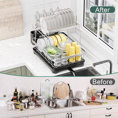 LIYI Dish Drying Rack, Large Dish Rack