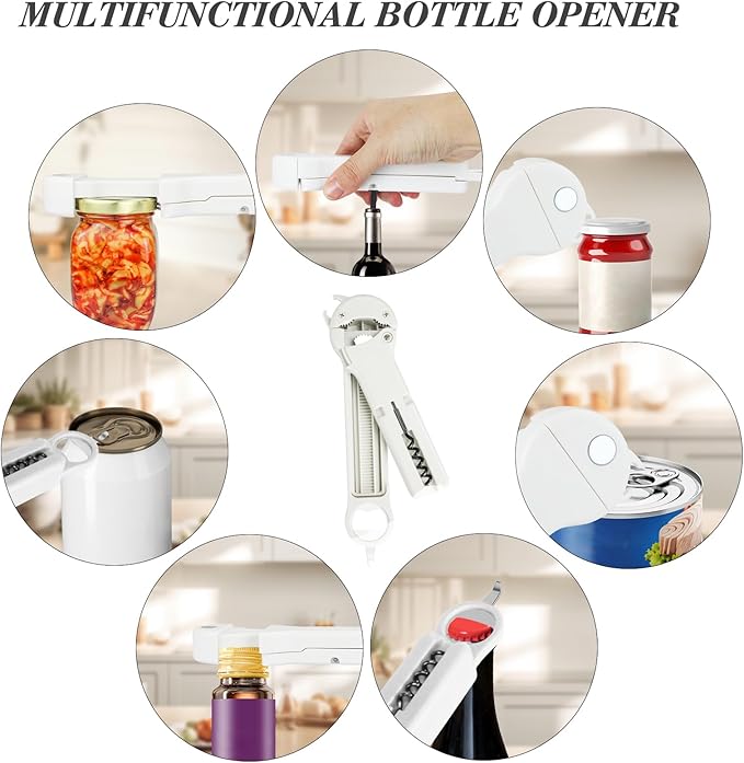 7 in 1 Jar Opener Bottle Opener and Wine Opener