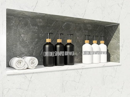 Shampoo and Conditioner Dispenser Set