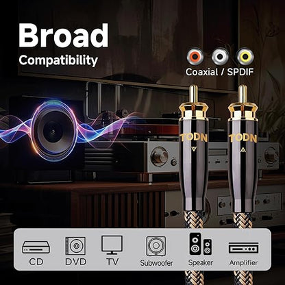 TODN HiFi Digital Coaxial Audio Cable