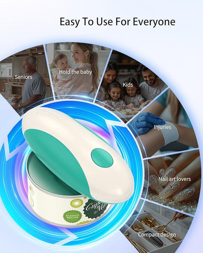 CIRCLE JOY Rechargeable Electric Can Opener, One-Touch Automatic Can Opening