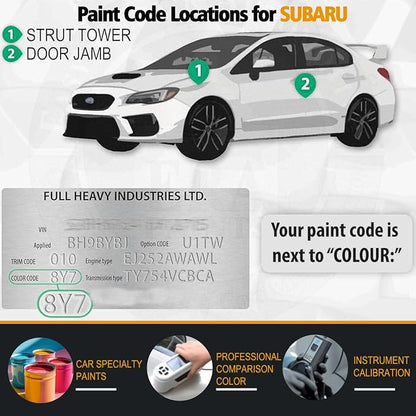 G1U Ice Silver Metallic Car Touch Up Paint for Subaru, Color Accurate Car Paint Scratch Repair Pen Kit Quick & Easy Fix Vehicle Chips and Automotive Nicks Scuff