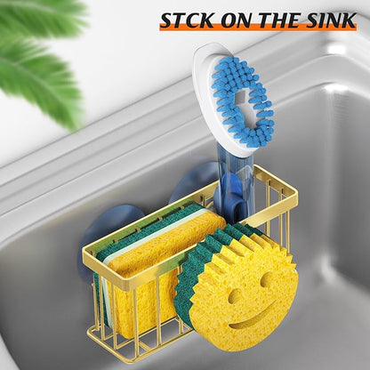 MURLONG Sponge Holder Smiley Face, Sink Caddy