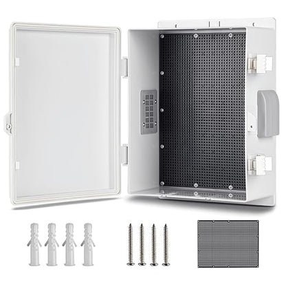 Outdoor Waterproof Electrical Junction Box, ABS Water Resistant Enclosure