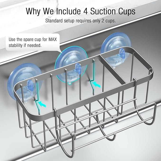 3-in-1 Kitchen Sink Caddy Organizer