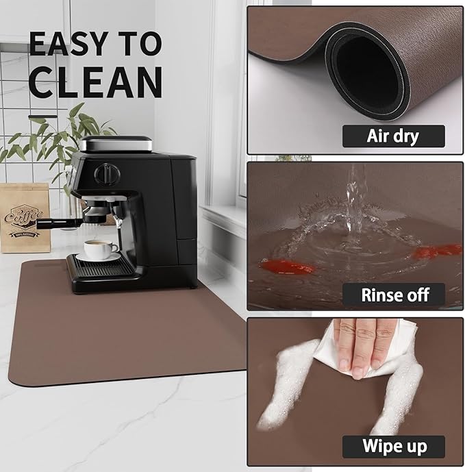 Bloss Coffee Mat, Bar Mat, Hide Stain Absorbent Drying Mat
