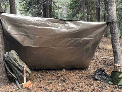 Arcturus Insulated Tarp, Reusable Heavy Duty Thermal Survival Blanket ??60x82in, Reflects 90% Body Heat, Waterproof, Windproof, 3-Layer Design, Reinforced Grommets, Coyote Brown
