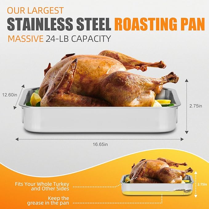 Stainless Steel Turkey Roasting Pan