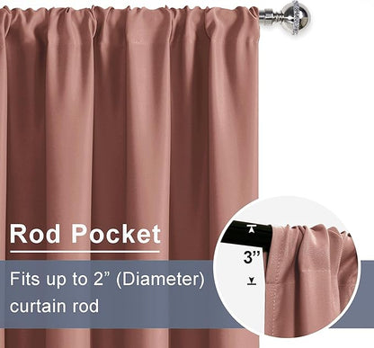 JIUZHEN Blackout Curtains for Bedroom