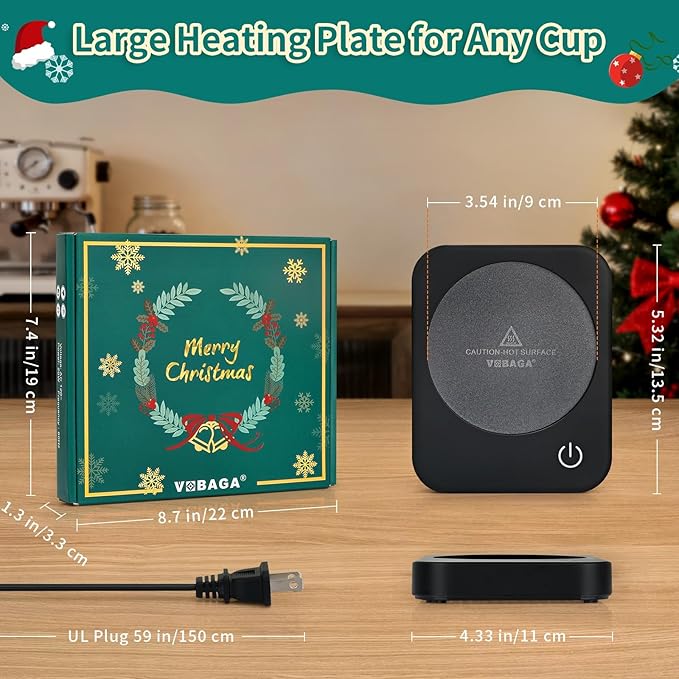 VOBAGA Coffee Mug Warmer for Desk