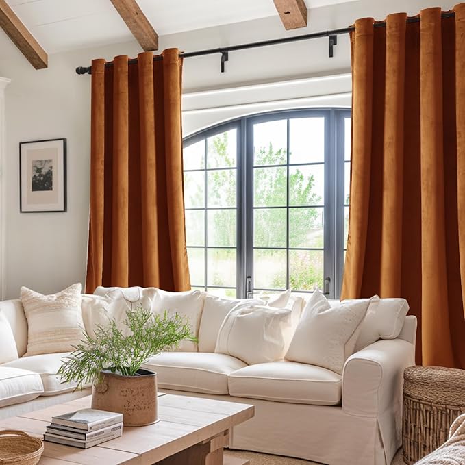 JIUZHEN Velvet Curtains for Bedroom