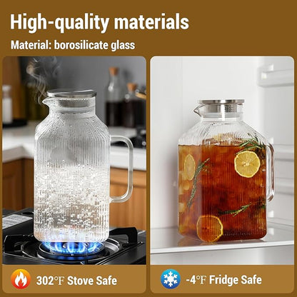 1 Gallon thickened Square Glass Pitcher