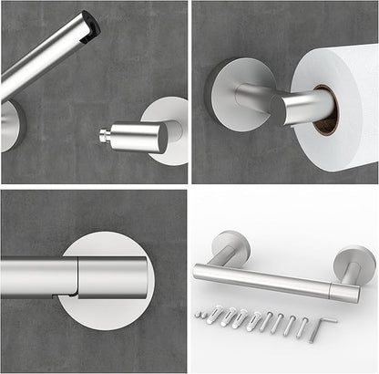 RARXTR Brushed 2 Pack Toilet Paper Holder SUS304 Stainless Steel Double Post