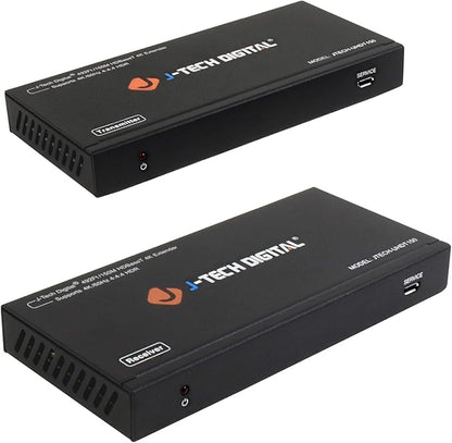 J-Tech Digital Long Range HDMI Extender Over Cat6 150m/492ft HDBaseT 4K60Hz