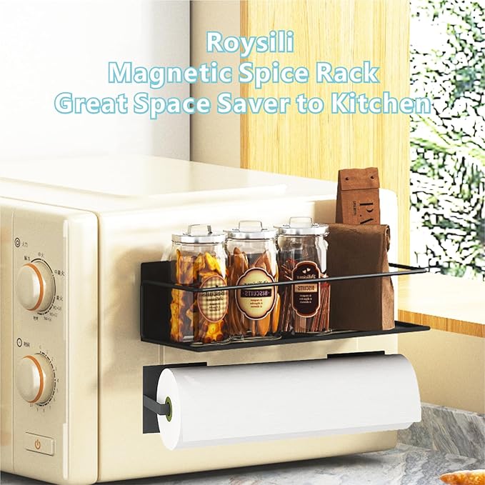 Magnetic Spice Rack For Refrigerator, Magnetic Fridge Shelf For Kitchen