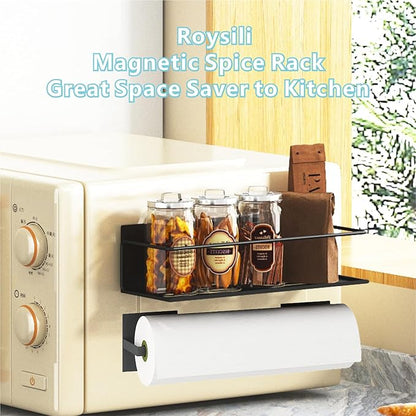 Magnetic Spice Rack For Refrigerator, Magnetic Fridge Shelf For Kitchen