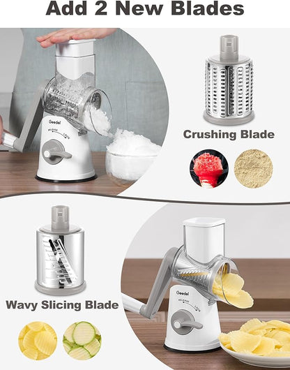 Geedel Rotary Cheese Grater Cheese Shredder
