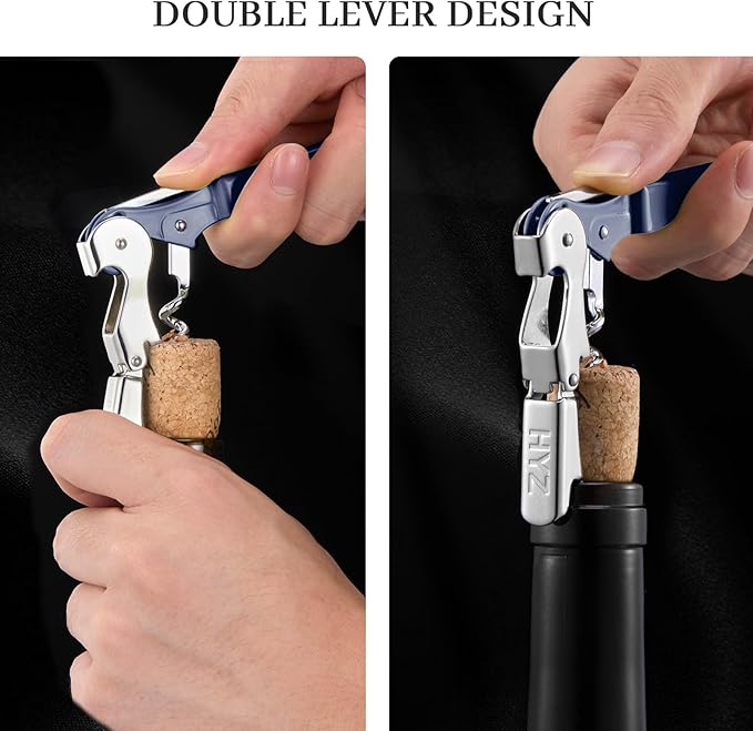 HYZ 2-Pack Wine Opener Waiter Corkscrew, Professional Wine Key