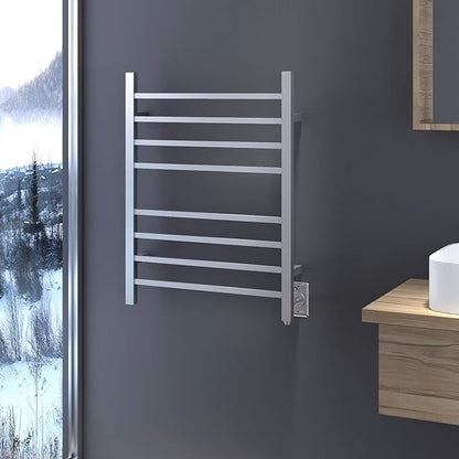 HEATGENE Towel Warmer, Heated Towel Warmer Rack, Wall-Mounted Hardwired/Plug-in