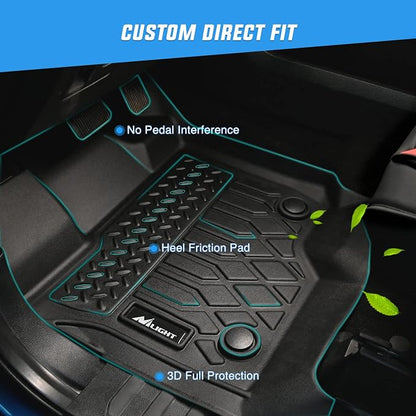 Nilight TPE Floor Mats for Acura MDX 2022 2023 2024 2025 2026 All Weather Custom Fit Heavy Duty Floor Liners
