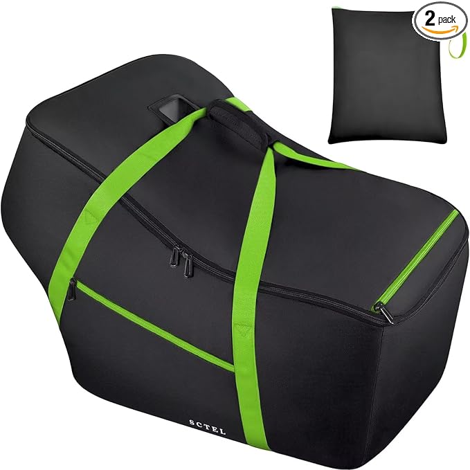 SCTEL Infant Car Seat Travel Bag - Fits Infant Car Seats with Anti-Rebound Bar Base, Car Seat Storage Bag, Car Seat Carrier for Airport, Water Dirt Tear Resistant, Baby Essentials