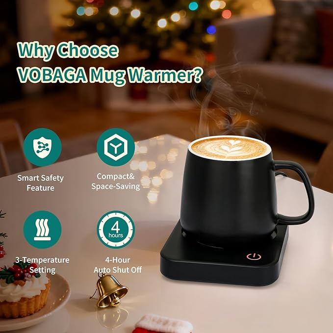 VOBAGA Coffee Mug Warmer for Desk
