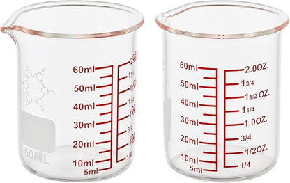 High Borosilicate Glass Measuring Cup-V-Shaped Spout，Glass Measuring Beaker