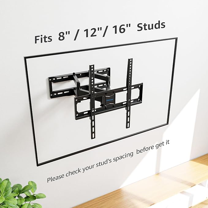 MOUNTUP UL Listed TV Wall Mount, Full Motion TV Mount