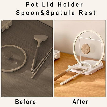 Foldable Pot Lid Holder & Spoon Rest