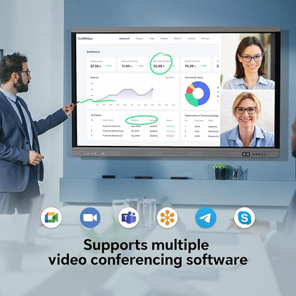 55" Smart Board, 4K Digital Whiteboard