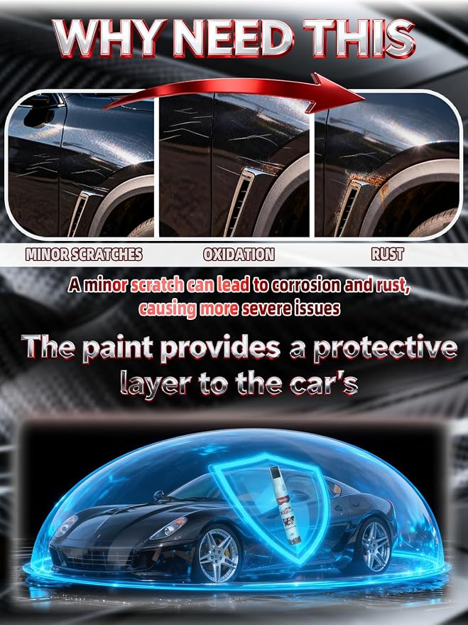 KAY Champagne Silver Car Touch Up Paint for Nissan, Color Accurate Two-In-One Car Paint Scratch Repair Pen, Professional Scratch Remover for Vehicles Chips and Nicks Scuff
